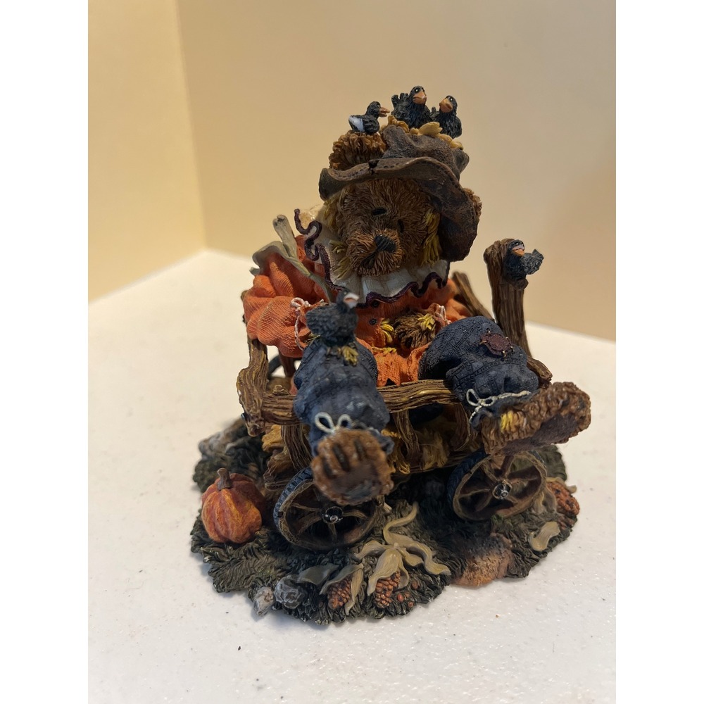 Boyds Bears Hayden The Scarecrow Bearstone Collection Figurine 2001 228352